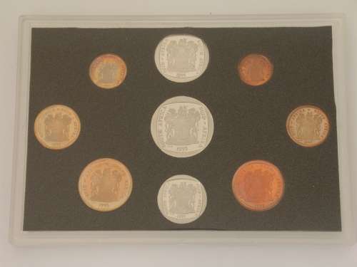 SA Mint, SAM short proof coin Set in original SAM box. 1995 - mint condition