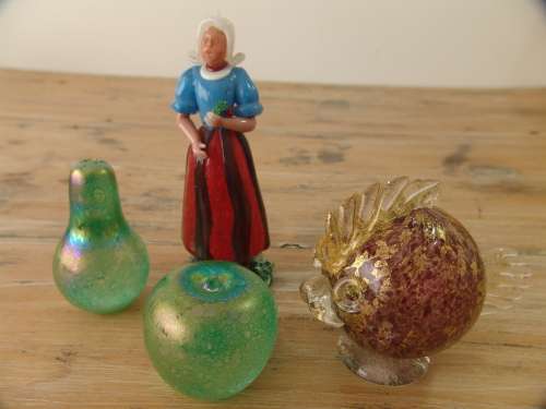 Lot of 4 Murano glass ornaments, figurines