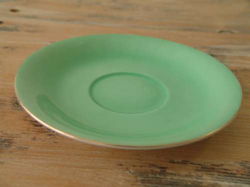 Vintage Paramount porcelain Trio, green