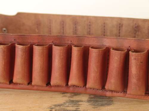 Genuine leather ammo Belt - 100cm long