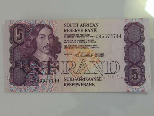 Collectable CL Stals uncirculated R5 note, CB series