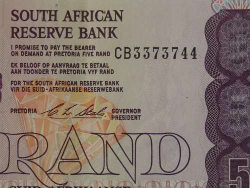 Collectable CL Stals uncirculated R5 note, CB series