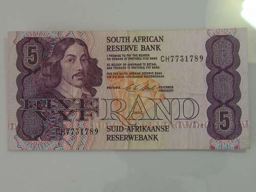 Collectable CL Stals uncirculated R5 note, CH series