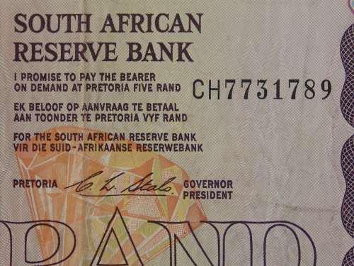 Collectable CL Stals uncirculated R5 note, CH series