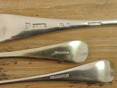 Lot of 9 EPNS forks, mixed