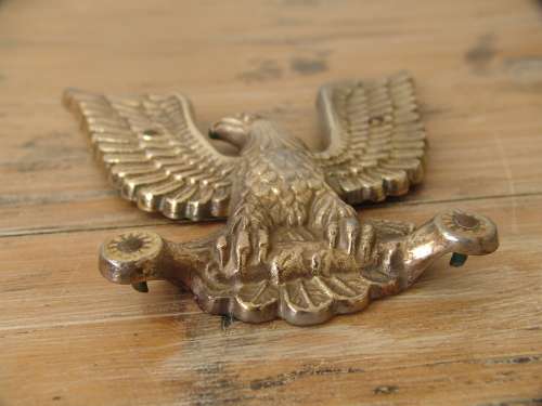 Vintage solid brass plaque, Eagle, 24cm x 24cm, excellent condition