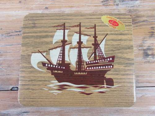 Vintage collectable Edward Sharp toffee Tin, Nautical theme, 18cm x 15cm x 6cm