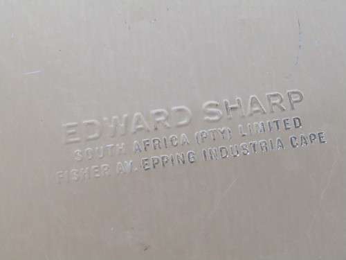 Vintage collectable Edward Sharp toffee Tin, Nautical theme, 18cm x 15cm x 6cm