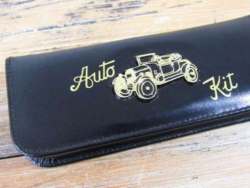 Vintage Auto tool kit in original leather pouch, excellent condition
