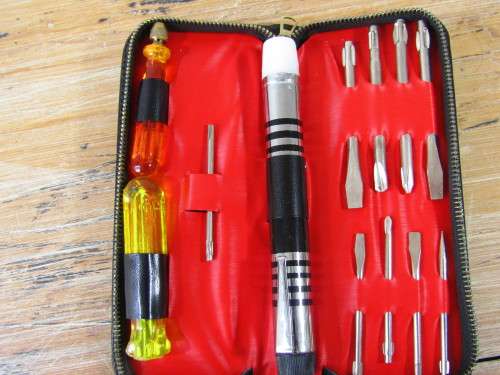 Vintage Auto tool kit in original leather pouch, excellent condition