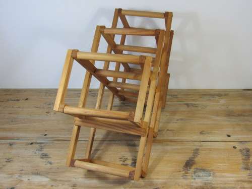 Concertina wooden Wine Rack for 10 Bottles - 49cm x 33cm