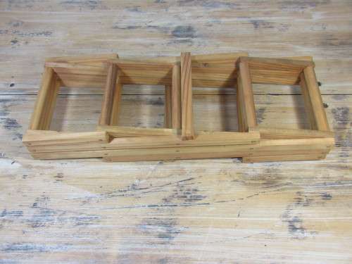 Concertina wooden Wine Rack for 10 Bottles - 49cm x 33cm