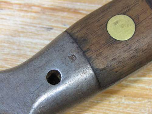 Antique Militaria WWI, WW1 Wilkinson London Bayonet with original leather holder, 43cm long