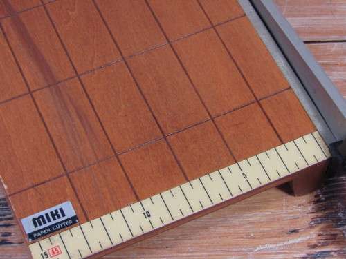 Vintage Miki paper cutter, gulliotine, A5, excellent working condition