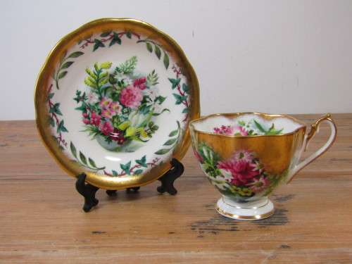 Rare Royal Academy signed Queen Anne fine bone China Duo, others available