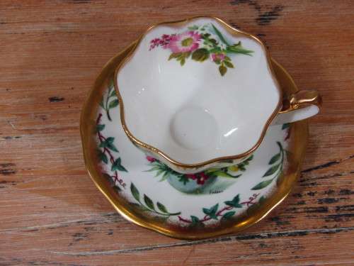 Rare Royal Academy signed Queen Anne fine bone China Duo, others available