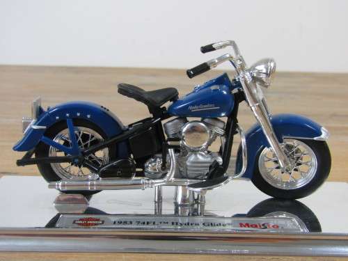 Collectable  Maisto Harley-Davidson Cycles, 1953 Hydra Glide, metal die cast model, 1:18, mint