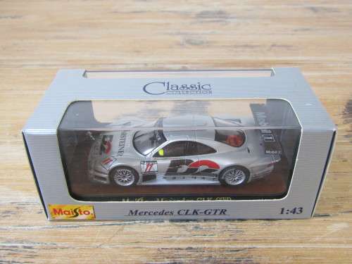 Collectable metal die cast scale model car, Maisto Mercedes CLK-GTR ,1:43, mint in box