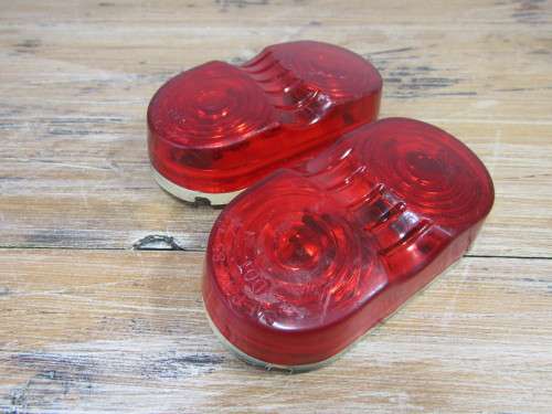 Set of two old rear lights