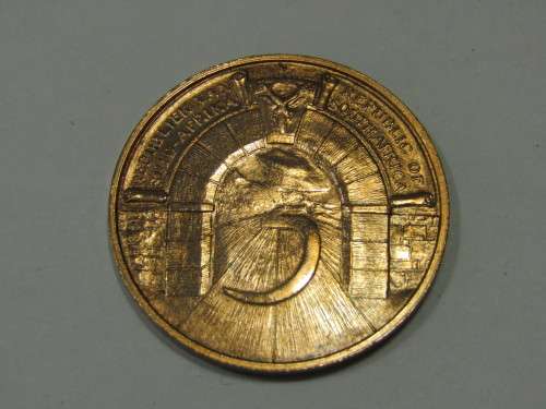 1966 Republic of South Africa 5 year Token, Johannesburg, 3cm diameter