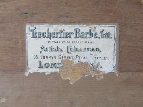 W. Carter original water colour on paper, "Beehives in English garden", 19th century, 36cm x 25cm