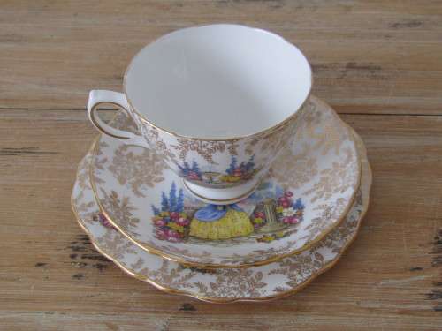 Ridgeway Coclough tea set Trio, cup, saucer and sideplate, excellent condition, others available