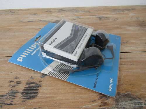 Vintage Philips personal stereo Cassette player, Walkman, mint in box