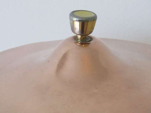 Copper and brass Urn, Butterworth productions, Durban, 40cm