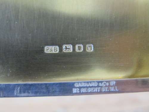 Hallmarked solid Silver Cigarette case, P&B London, 266grams, 9cm x 16cm