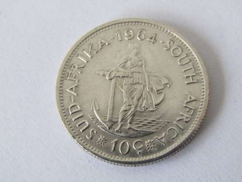 1964 10c Coin South Africa