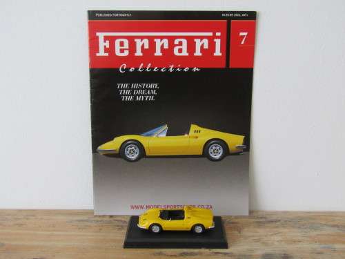 Collectable Metal die cast scale model, Ferrari Collection 1:43 with manual, #7 - 246 Dino GTS