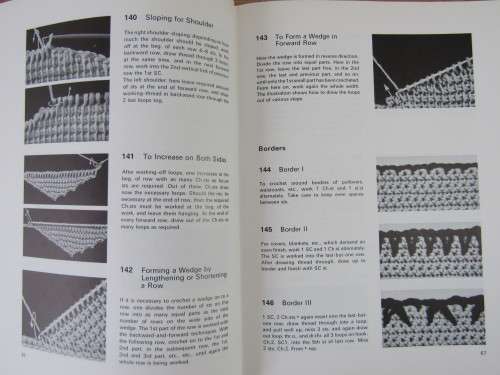 Lot of two Knitting and Crochet books, hard cover