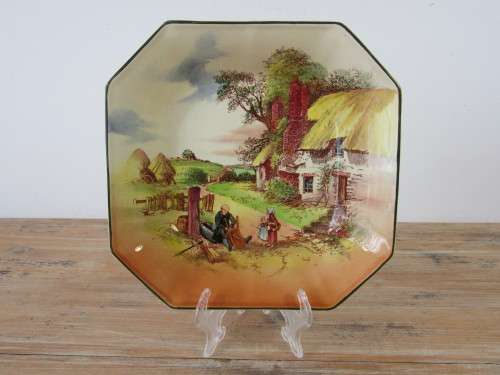 Vintage Royal Doulton large Bowl, Rustic England, 22cm x 22cm x 5cm