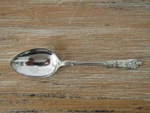 Set of 6 matching silverplated Apostle spoons, vintage - 11cm