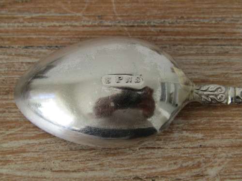 Set of 6 matching silverplated Apostle spoons, vintage - 11cm