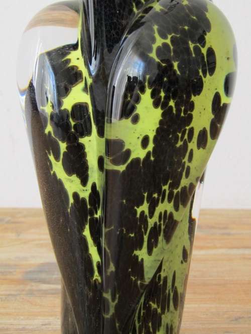 Vintage Ronneby Swedish hand made art crystal Eagle ornament, 23cm high, excellent condition