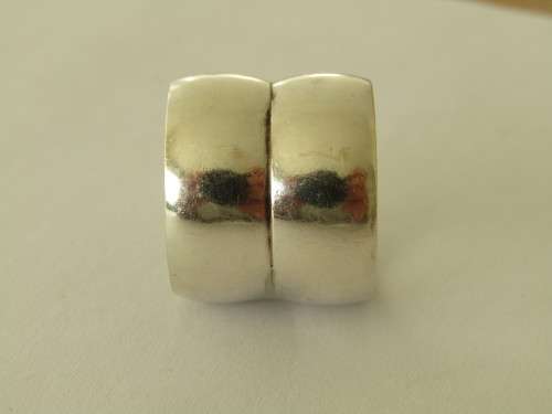 Vintage 925 solid silver large double Ring, stamped, 13.5 grams, many others ON SALE now