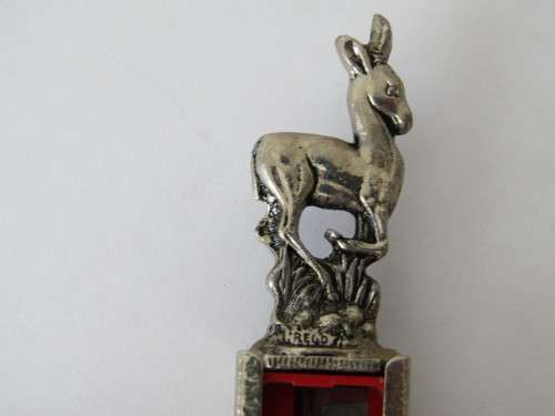 Vintage metal Pencil Sharpner holder, 7.5cm, excellent condition