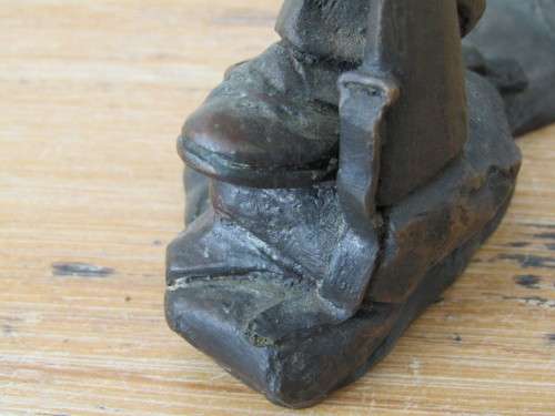 Original rare Phil Minnaar bronze statue of a Boer war Verkenner / Scout, signed and numbered, 32cm