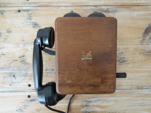 Antique Ericsson wooden box Telephone, England **No reserve Telecommunication auction now on**
