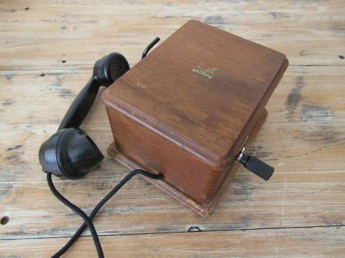 Antique Ericsson wooden box Telephone, England **No reserve Telecommunication auction now on**