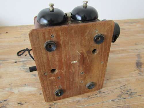 Antique Ericsson wooden box Telephone, England **No reserve Telecommunication auction now on**