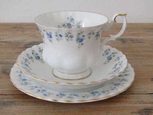 Vintage Royal Albert "Memory Lane" tea trio