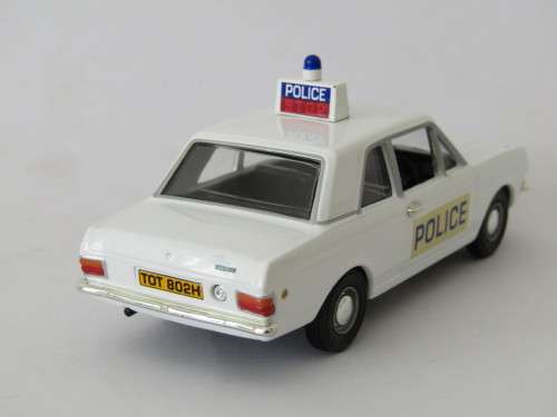 Collectable metal die cast scale model, Vanguards Police series, Lotus Cortina MK2, mint in box