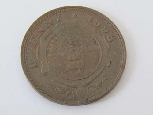 1898 ZAR Penny coin, Paul Kruger, excellent condition, ready for grading