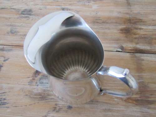 Vintage Silverplated large water Jug with ice guard, 24cm high