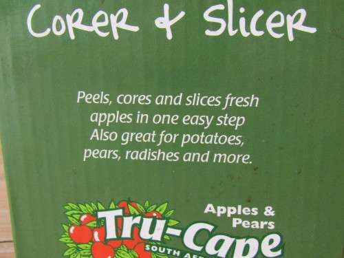 Vintage original Tru-Cape Apple peeler, corer and slicer in its original box, excellent condition