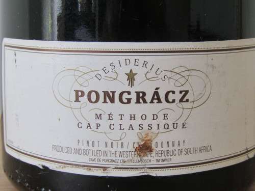 Vintage MCC Sparkling Wine, Disiderius Pongracz, 750ml, 12%, excellent condition