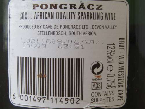 Vintage MCC Sparkling Wine, Disiderius Pongracz, 750ml, 12%, excellent condition