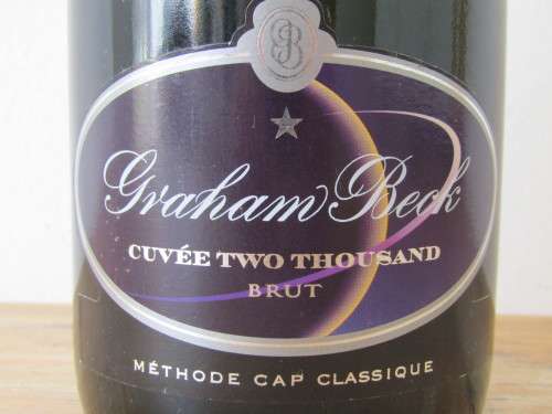 Vintage MCC Sparkling Wine, 2000 Graham Beck Cuvee two thousand Brut 750ml, 11%, excellent condition